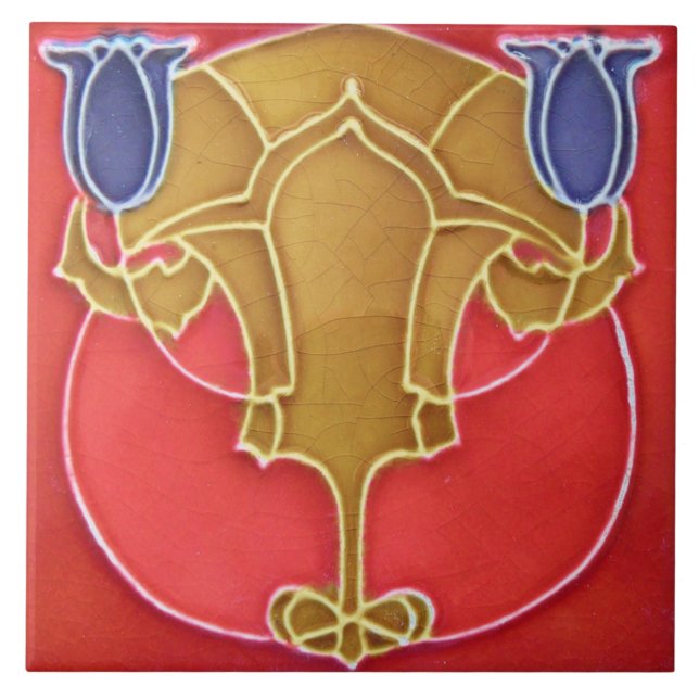 Carreaux de faïence Art Nouveau (Devant)