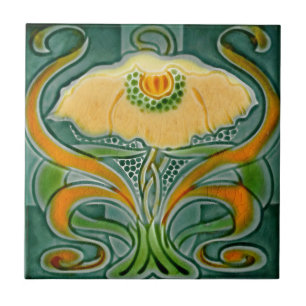 carreaux de fleurs d'art