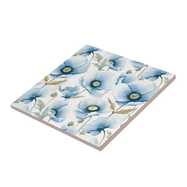 Carreaux de fleurs de pavot (Côté)