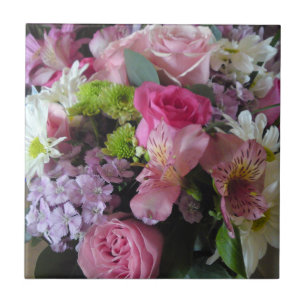 Carreaux de fleurs mixtes