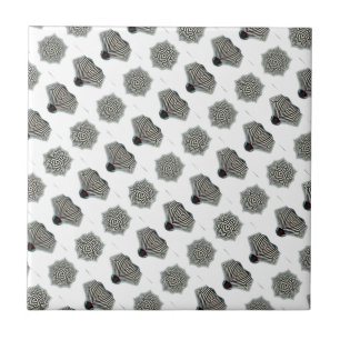 carreaux de forme noir et blanc
