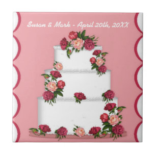 Carreaux de gâteau mariage
