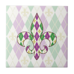 Carreaux de Jacquard Mardi Gras