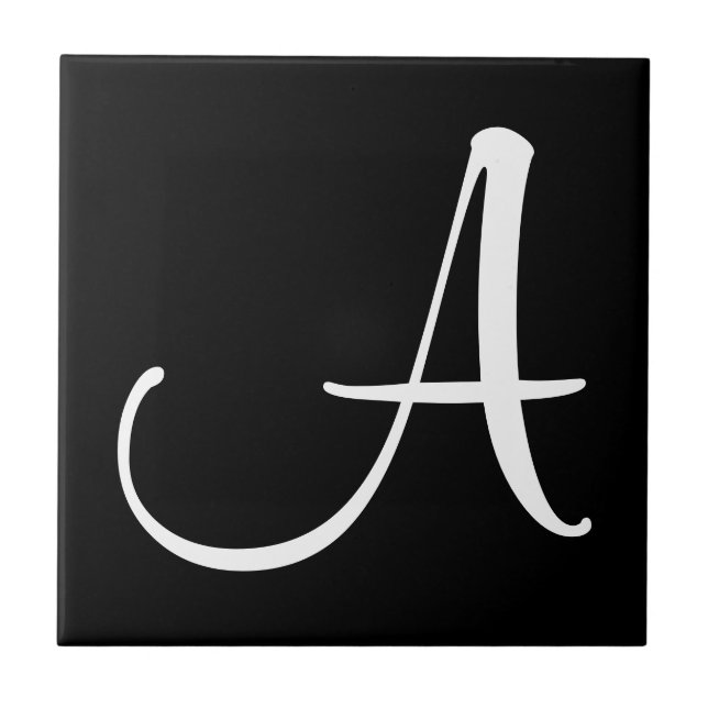 Carreaux de lettre noire (Devant)