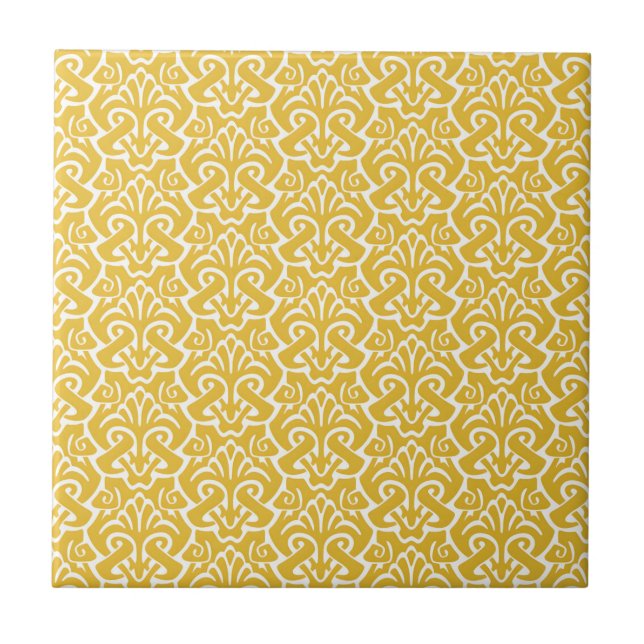 carreaux de luxe jaune moutarde (Devant)