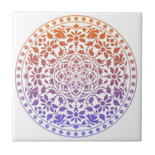 carreaux de mandala colorés
