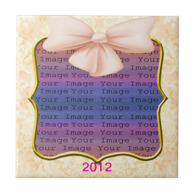 Carreaux de Mariage de Bow rose (Devant)