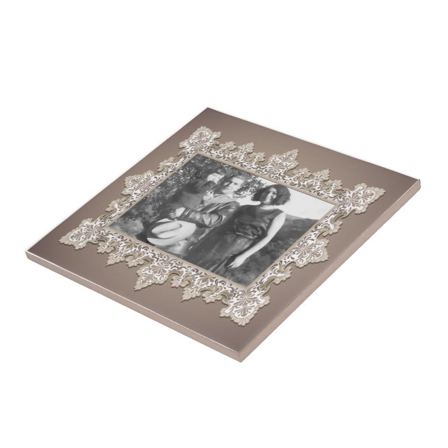 Carreaux de Modèle photo en dentelle vintage (Côté)