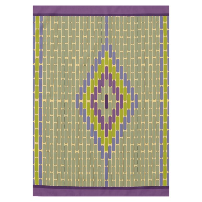 Carreaux de mosaïque diamant Couleurs cool nappe 6 (Devant)