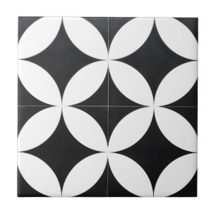 carreaux de motif noir