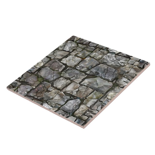 Carreaux de pierre naturelle élégante (Côté)