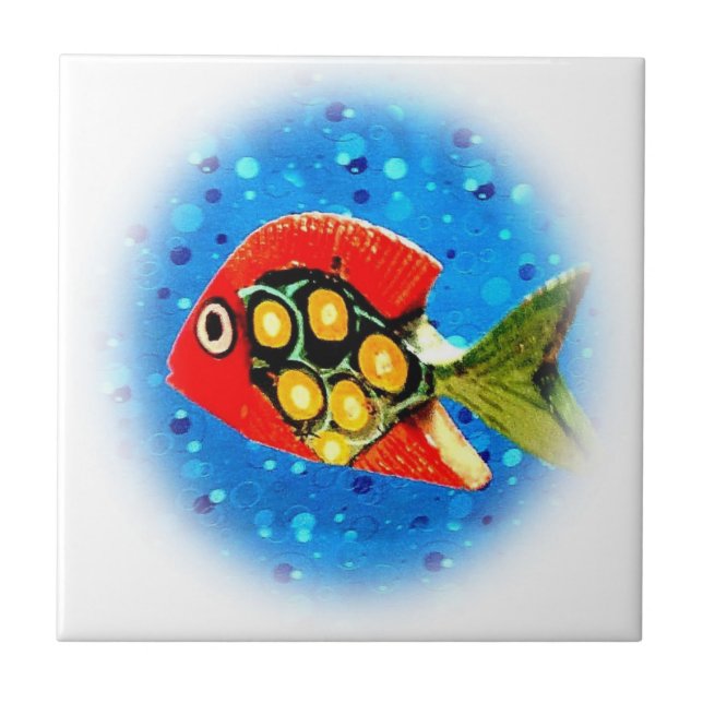 Carreaux de poissons tropicaux (Devant)