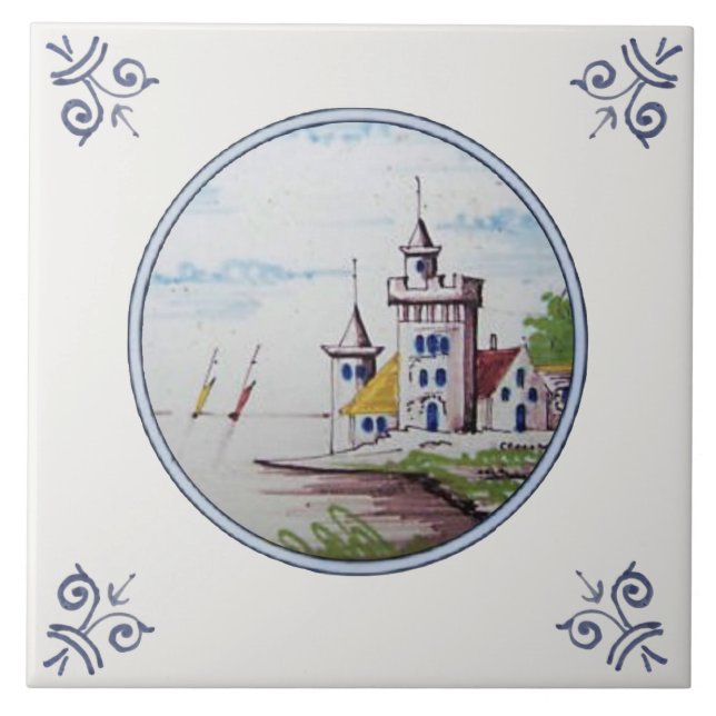 Carreaux de retrait pittoresques polychromes Repro (Devant)