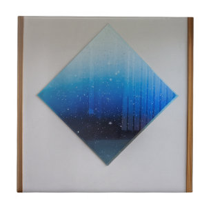 Carreaux de verre trempé en forme de diamant de lu