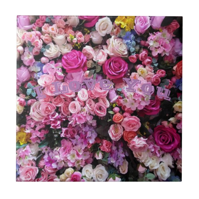 Carreaux décoratifs Amour rose (Devant)
