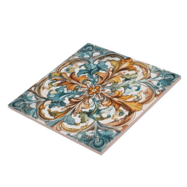Carreaux décoratifs floraux complexes (Côté)