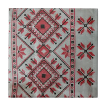 Carreaux décoratifs rouge et noir