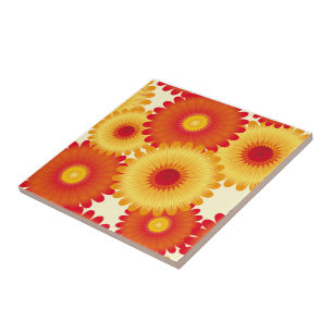 Carreaux d'impression de fleurs
