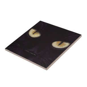 Carreaux d'yeux de chat noir