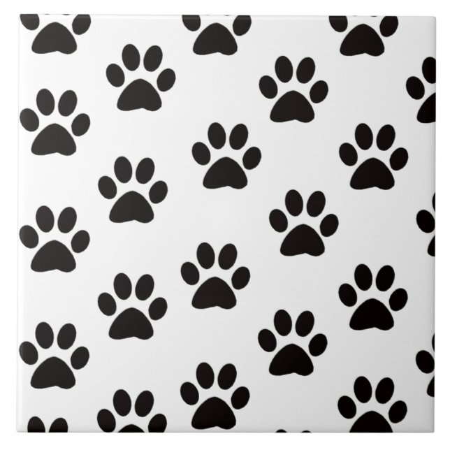 Carreaux Empreintes de pattes de chats (Devant)