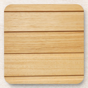 Carreaux en bois Dessous de verre en plastique dur