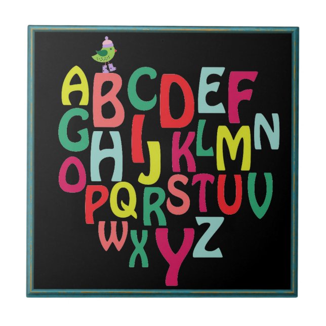 Carreaux en céramique Alphabet (Devant)