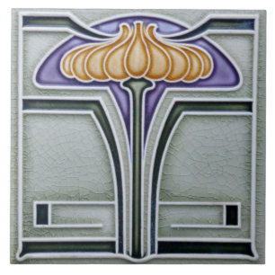 Carreaux en céramique - Art Nouveau Carrelage flor