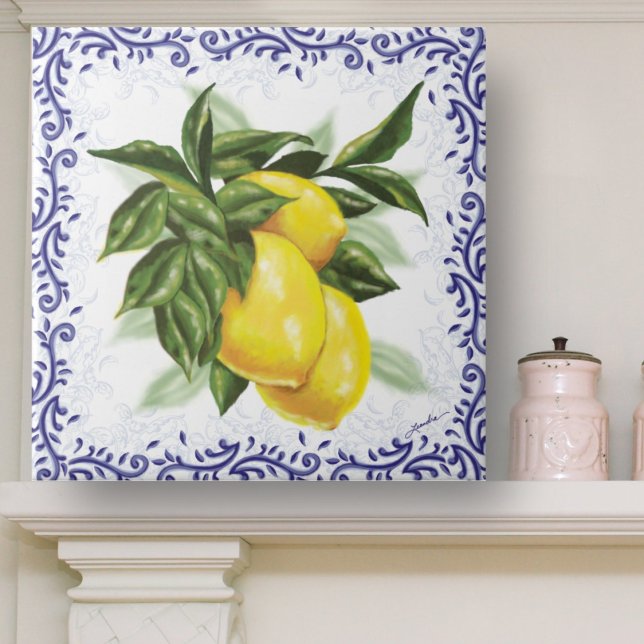 Carreaux en céramique avec des citrons (Créateur téléchargé)