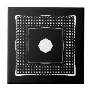 Carreaux en céramique blanc et noir