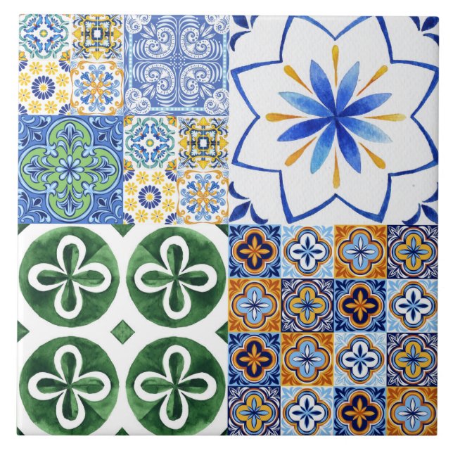 Carreaux en céramique carreaux portugais (Devant)