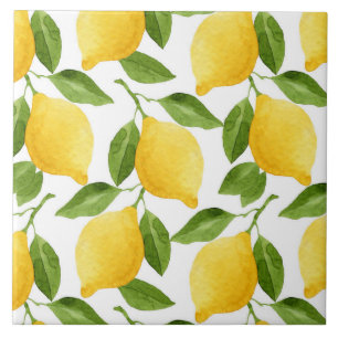 Carreaux en céramique Citrons 6" x 6" / Dessous de