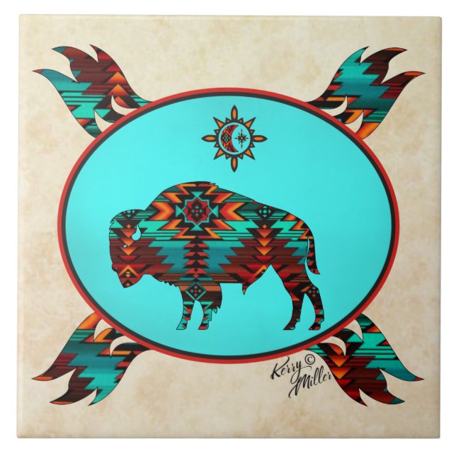 Carreaux en céramique de Buffalo Sud-Ouest (Devant)