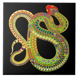 Carreaux en céramique de crotlesnake - Noir