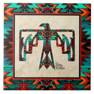 Carreaux en céramique de Thunderbird Tribal
