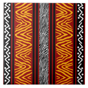Carreaux en céramique design africain
