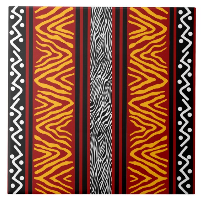 Carreaux en céramique design africain (Devant)