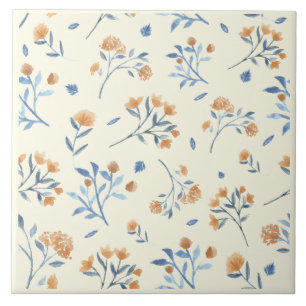 Carreaux en céramique Fleur sauvage Jaune Moderne