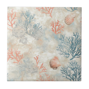 Carreaux en céramique Lux Aquarelle Côtière Corail