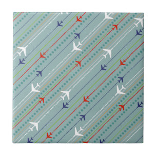 Carreaux en céramique Motif d'avion Retro