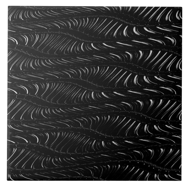 Carreaux en céramique noir blanc (Devant)