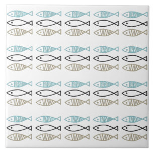 Carreaux en céramique - Poissons scandinaves