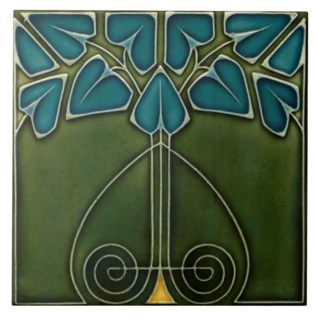 Carreaux en céramique - Reproduction Art Nouveau (Devant)
