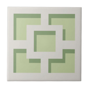 Carreaux en céramique Retro Green Trellis
