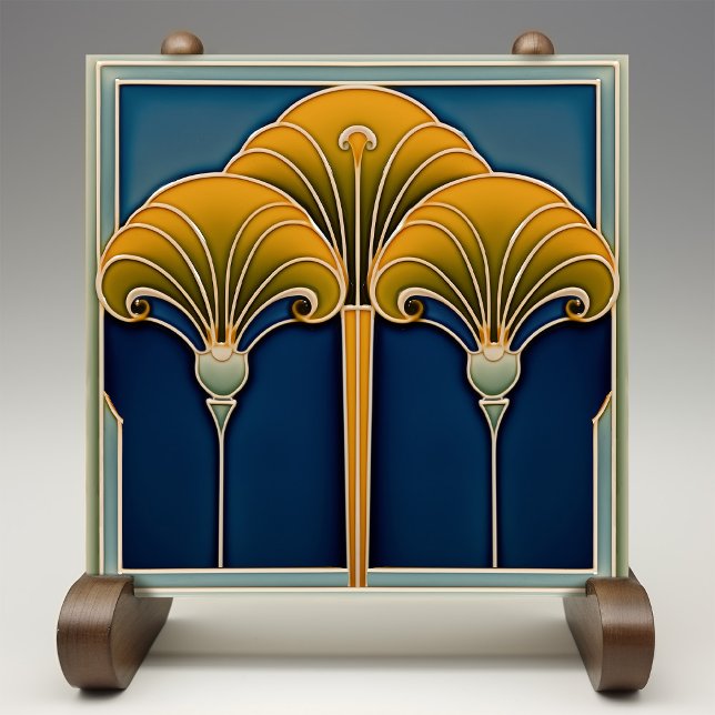Carreaux en céramique vintage Fan Motif (Créateur téléchargé)