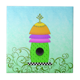 Carreaux et trivets de la maison d'oiseaux de la b