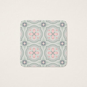 Carreaux Floraux Pastel Vert