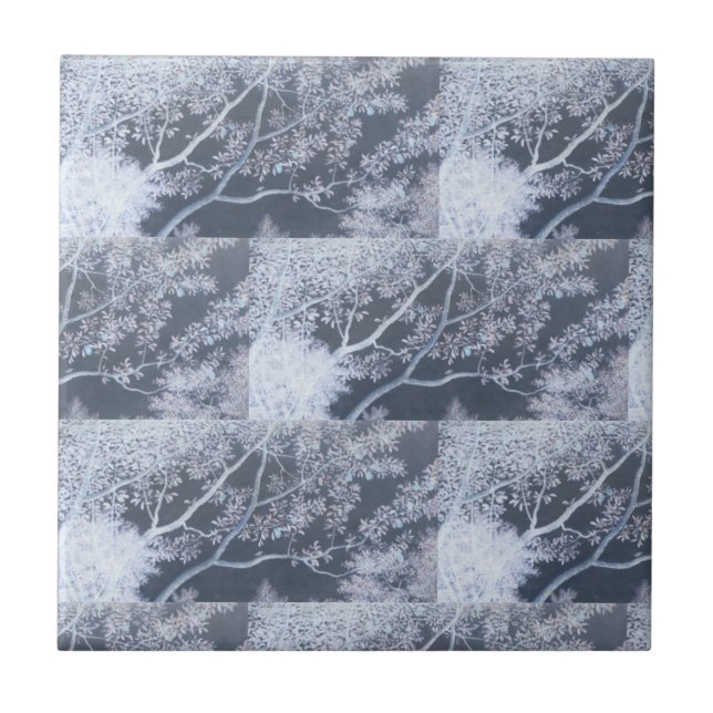 Carreaux gris gris des motifs blancs (Devant)