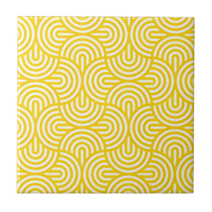 carreaux jaunes moutarde minutés