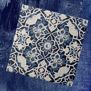 Carreaux marocains méditerranéens à motif faux dia