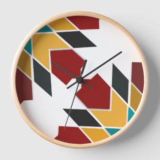 Carreaux marocains modernes colorés Horloge murale